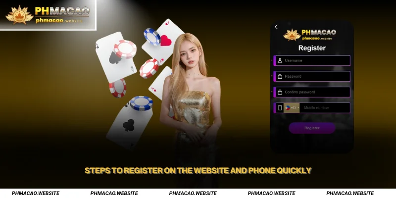 Steps to register on the website and phone quickly